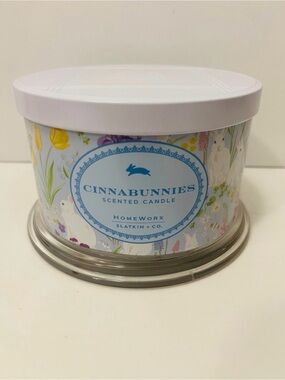 Homeworx Slatkin & Co Cinnabunnies Scented 4 Wick Candle Easter Marshmallow